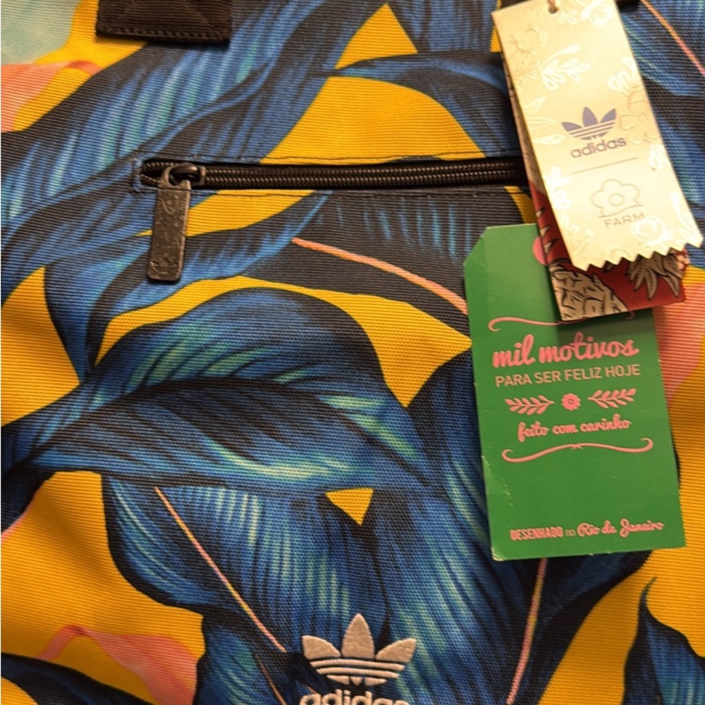 Adidas x The Farm (RIO) Roll-Top Backpack Brazilian Beautiful Forest - Picture 5 of 8